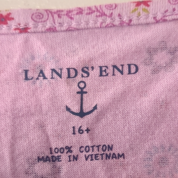 Lands' End Pink, Violet, and Blue Ruffle Dresses 16+ - Picture 2 of 6